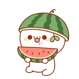 歪头吃瓜表情包gif,表情包中的夏日风情